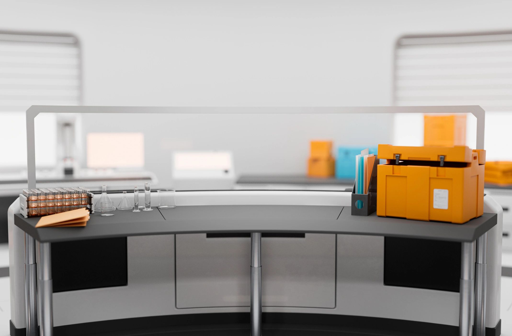 Technology workspace symbolizing responsible handling of business information